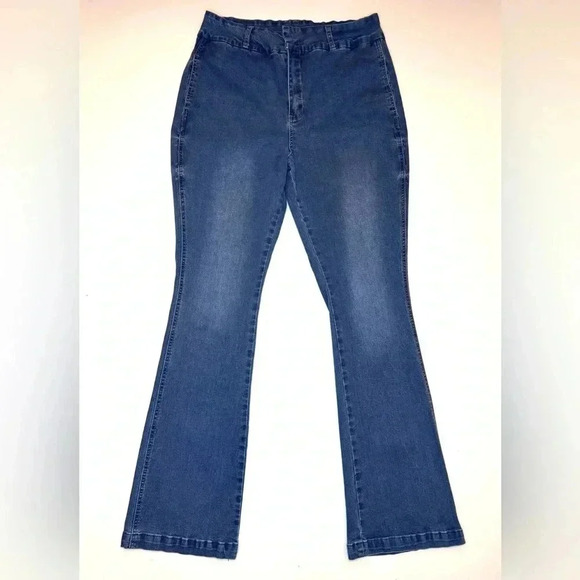Zoe + Phoebe Women’s Slim Boot High Rise Jeans Size- 16 - Picture 1 of 10